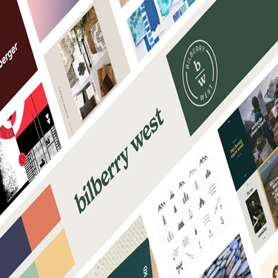 screenshot of Bilberry West branding design 